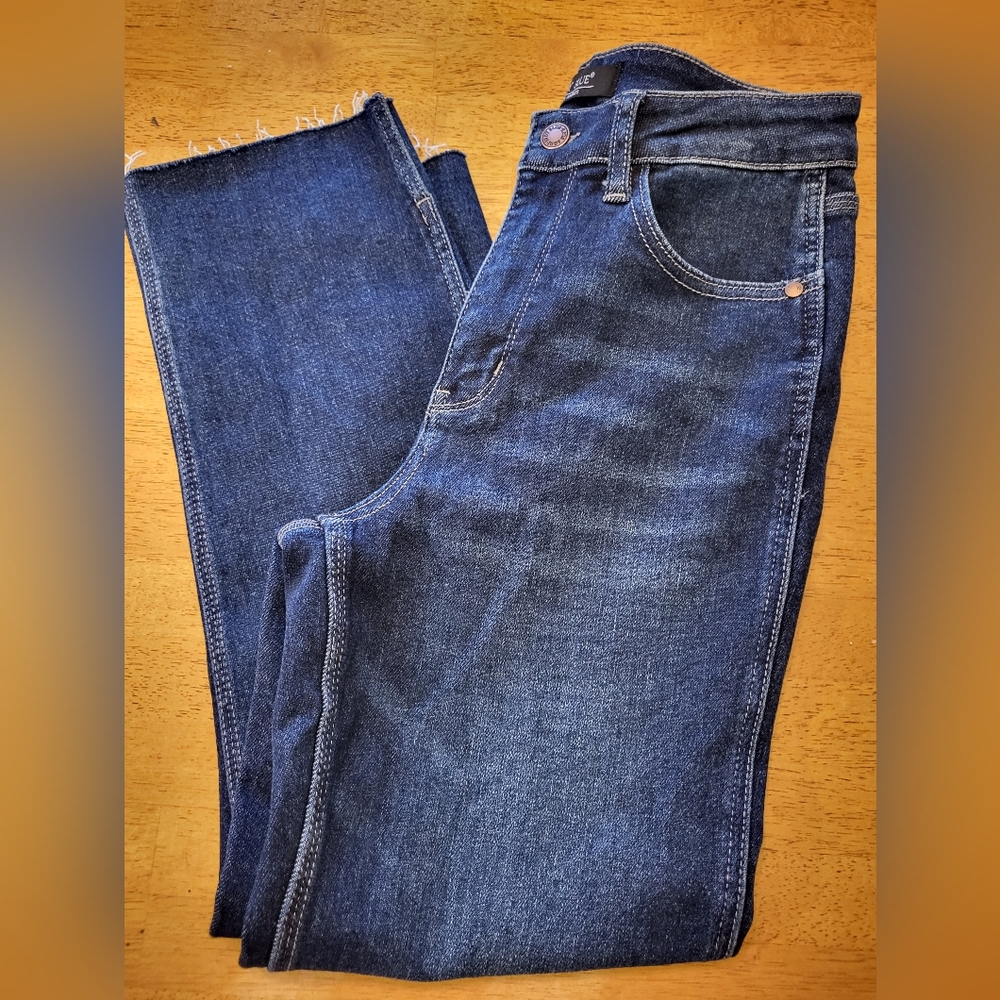 JUDY BLUE CROPPED STRAIGHT JEANS SZ 5/27 LIKE NEW